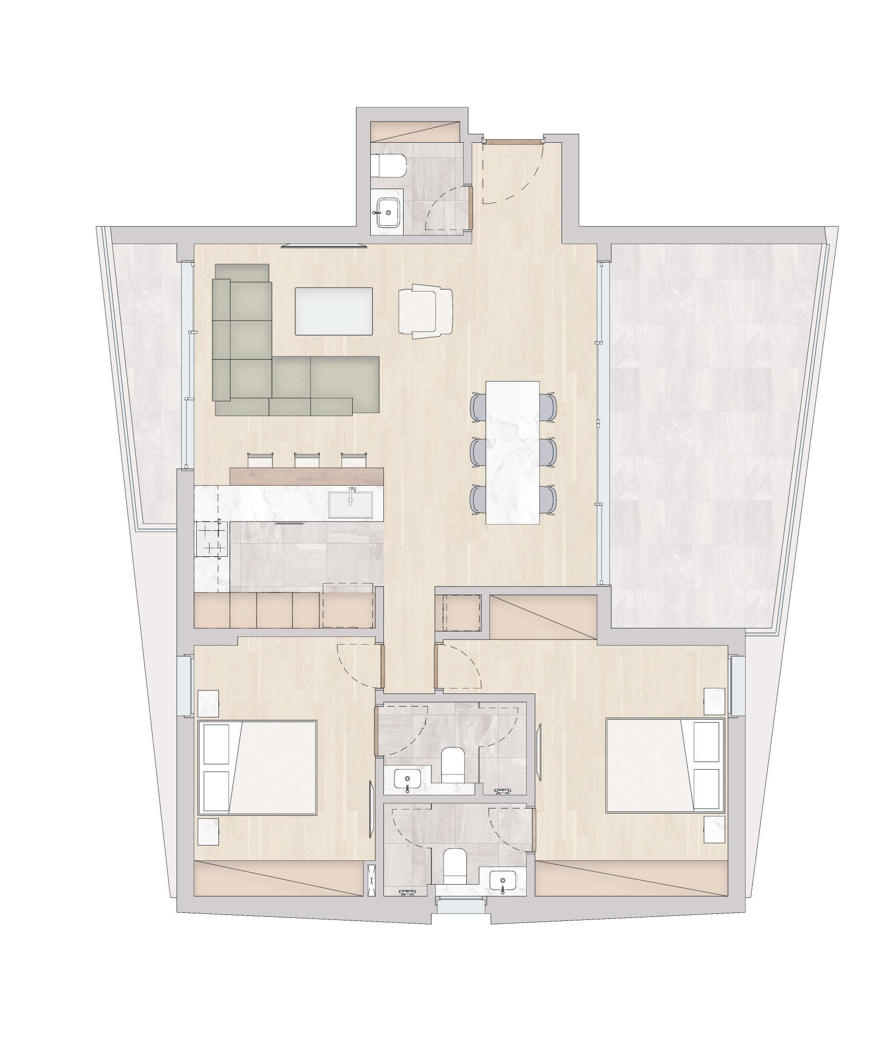 2 BR Apartment in Katholiki, Limassol photo 22
