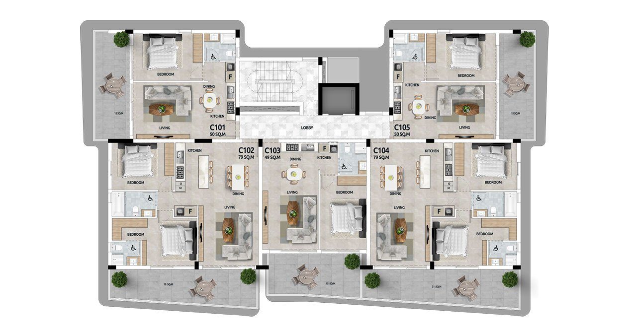 2 BR Apartment in Livadia, Larnaca photo 16