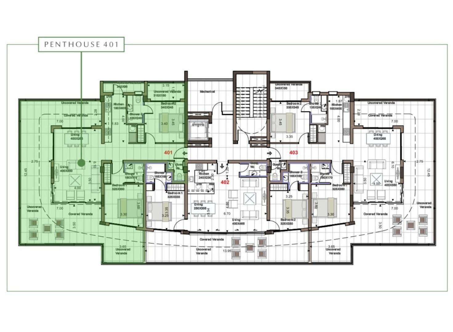3 BR Penthouse in Trachoni, Limassol photo 12