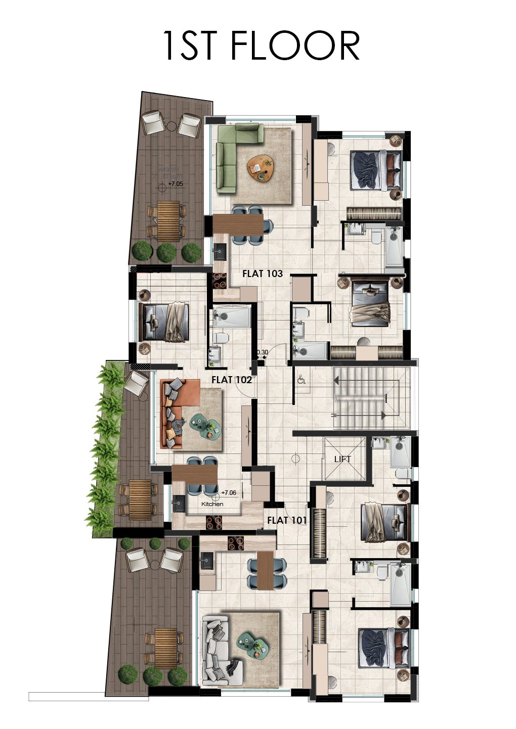 1 BR Apartment in Strovolos, Nicosia photo 13