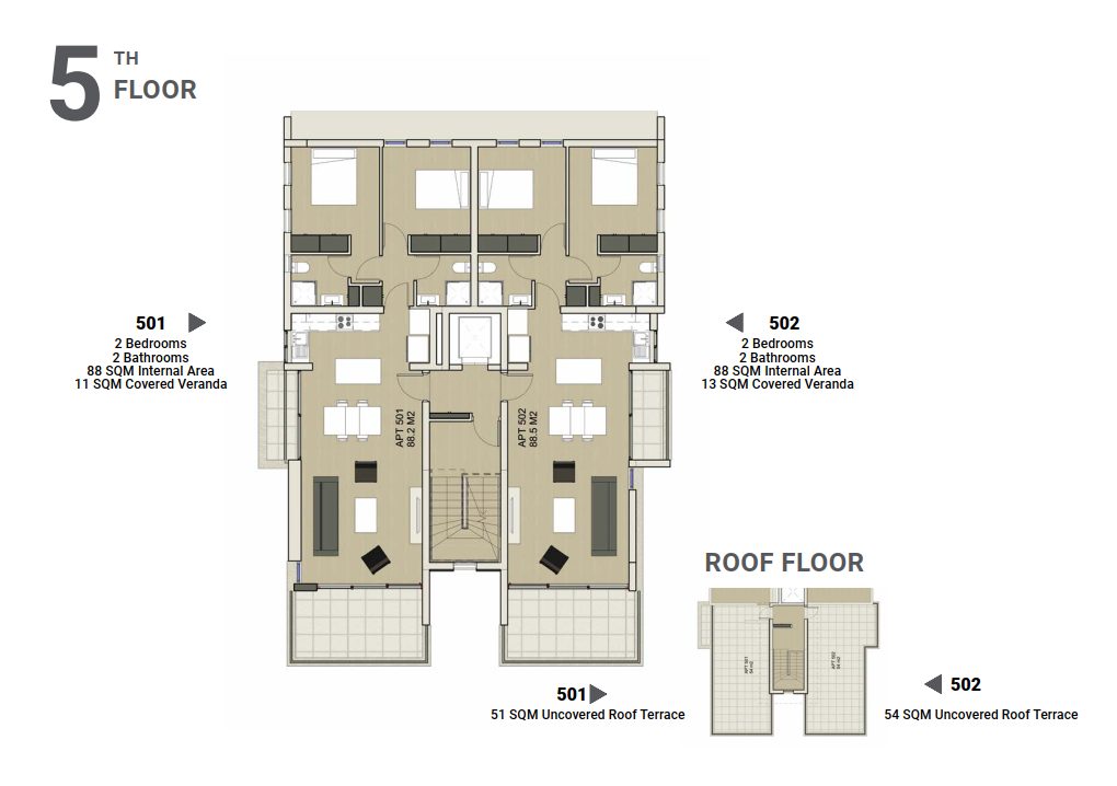 2 BR Penthouse in Chrysopolitissa, Larnaca photo 4