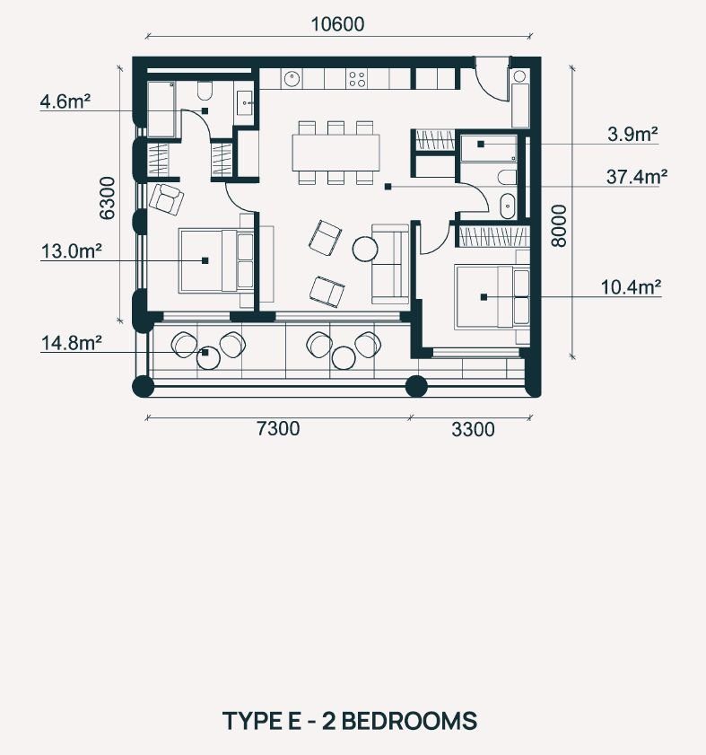 2 BR Penthouse in Moutallos, Paphos photo 24