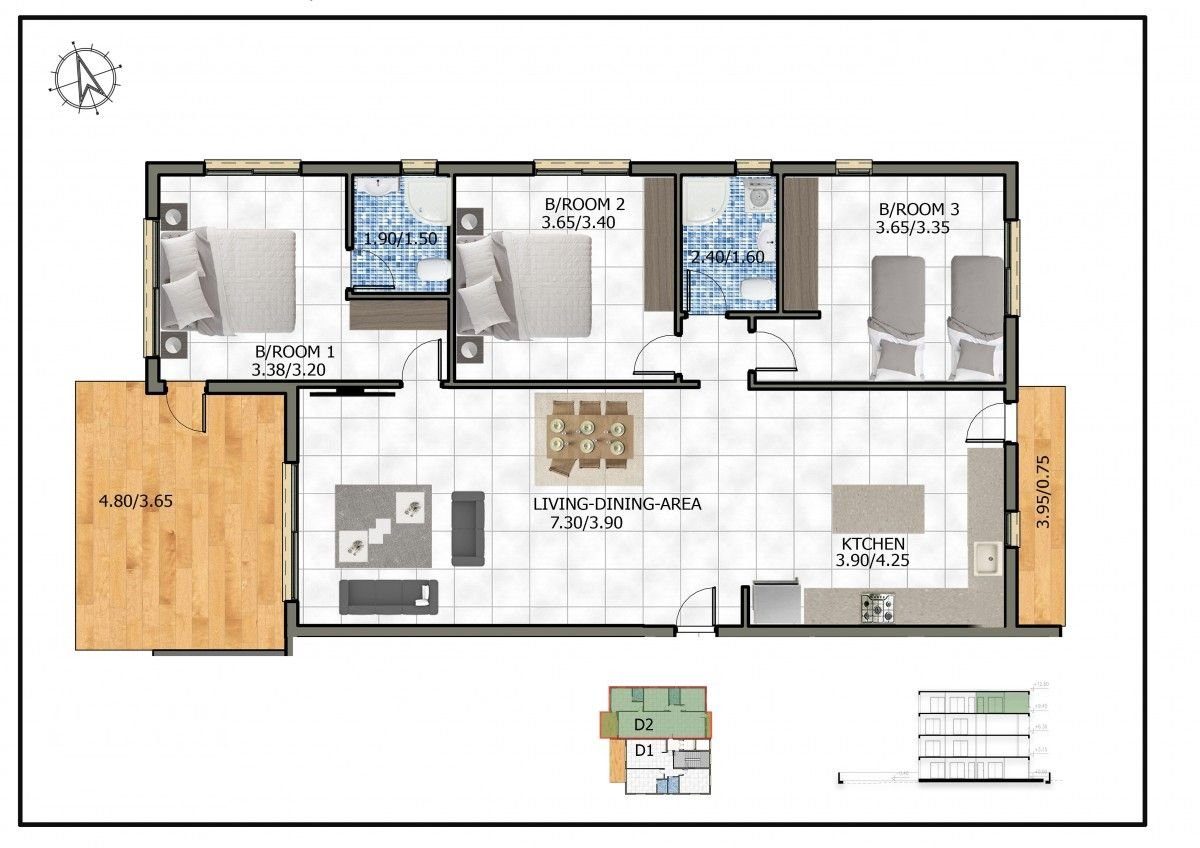 3 BR Apartment in Universal, Paphos photo 18