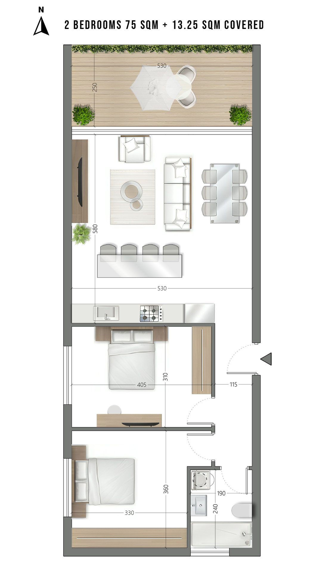 2 BR Apartment in Mesa Geitonia, Limassol photo 8