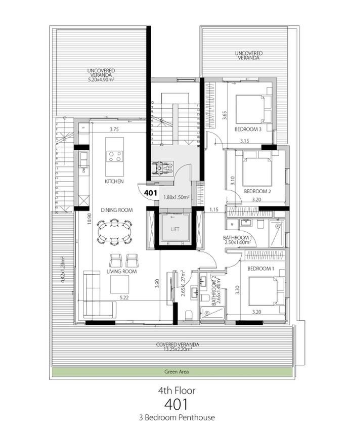 3 BR Penthouse in Agios Nektarios, Limassol photo 6