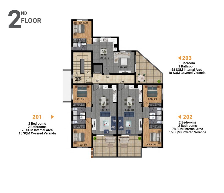 2 BR Penthouse in Parekklisia, Limassol photo 7