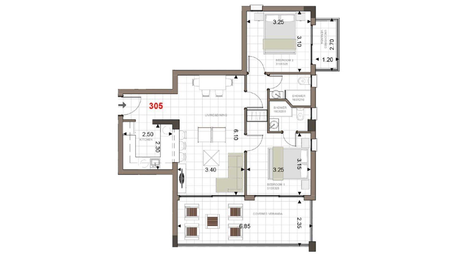 2 BR Apartment in Trachoni, Limassol photo 8