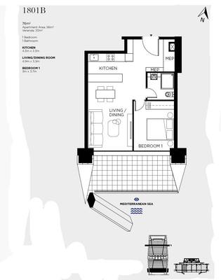 1 BR Apartment in Potamos Germasogeias, Limassol thumbnail 10