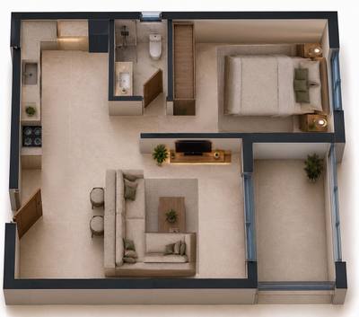 1 BR Apartment in Chalkoutsa, Limassol thumbnail 5