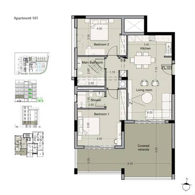 2 BR Apartment in Potamos Germasogeias, Limassol thumbnail 7