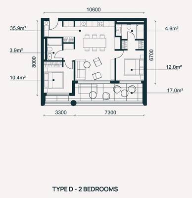 Apartament z 2 syp. w Moutallos, Pafos, miniatura 21