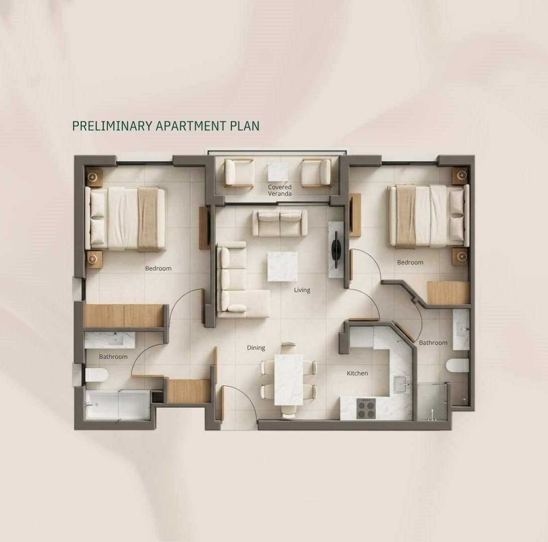 2 BR Apartment in Geroskipou, Paphos photo 11