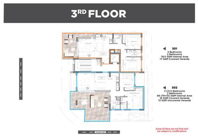 2+1 BR Apartment in Arch Makarios III, Larnaca thumbnail 6