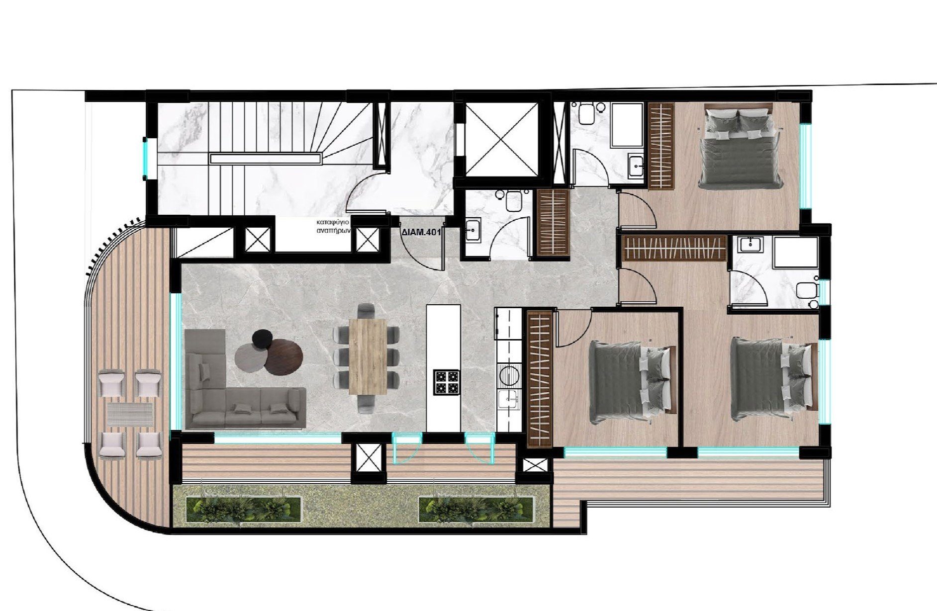 3 BR Apartment in Katholiki, Limassol photo 9