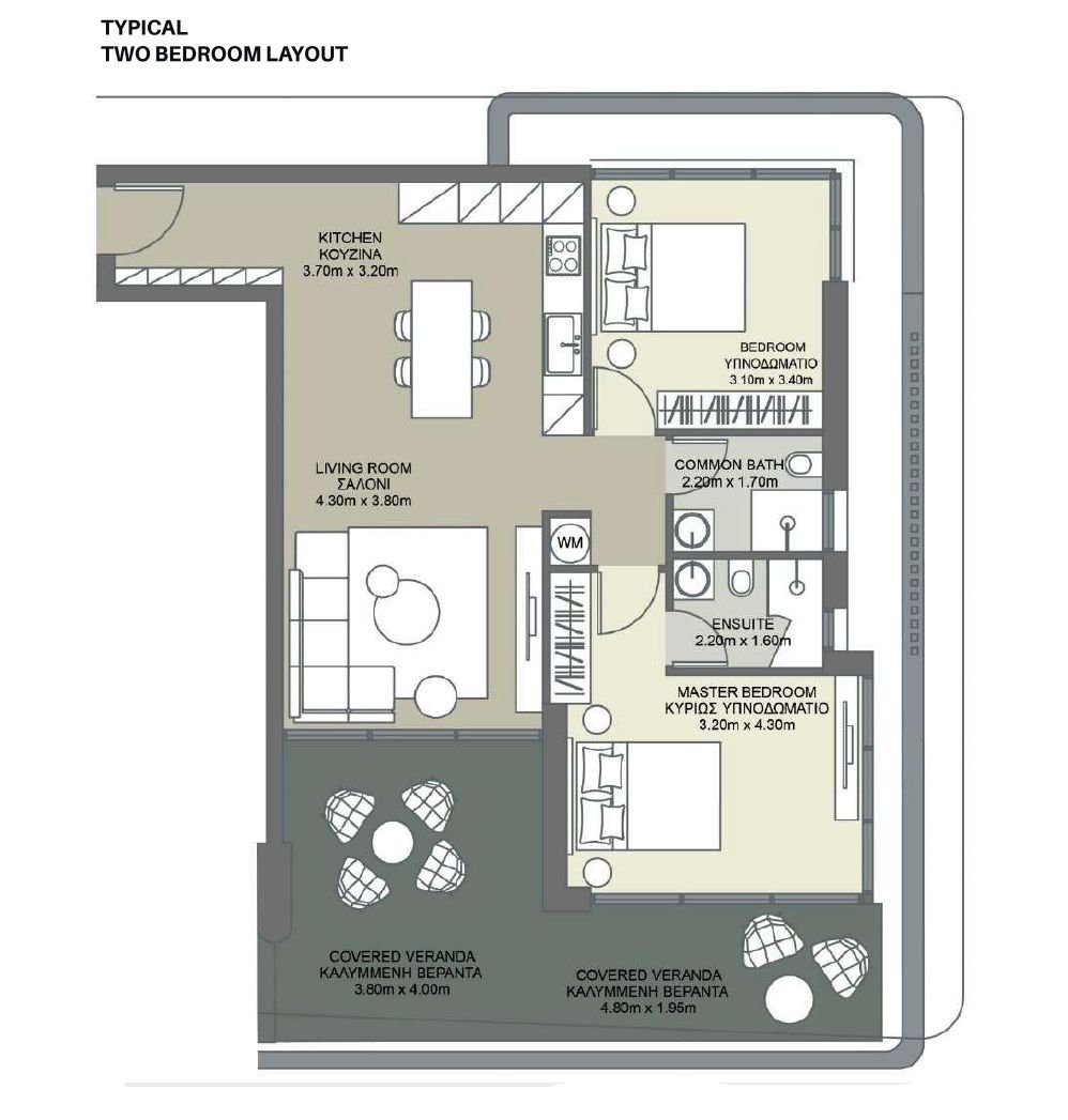 2 BR Ground Apartment in Kato Paphos, Paphos photo 13
