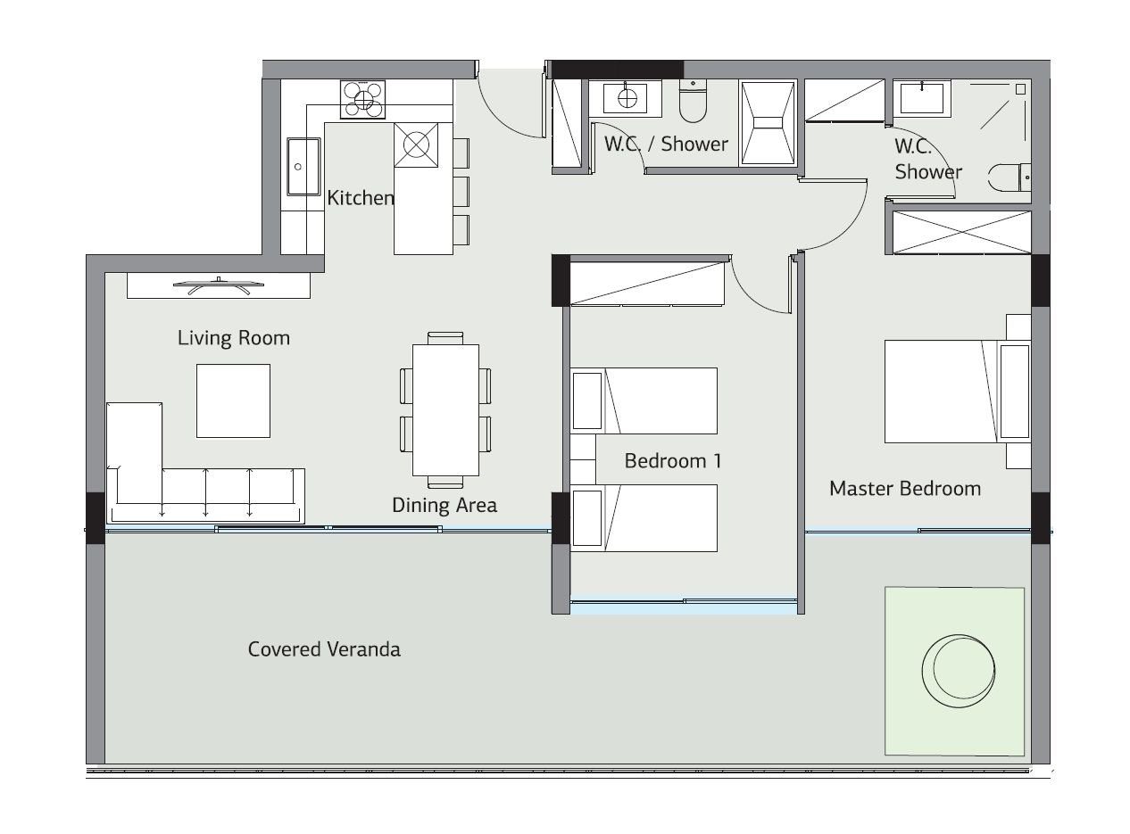 2 BR Apartment in Germasogeia, Limassol photo 14
