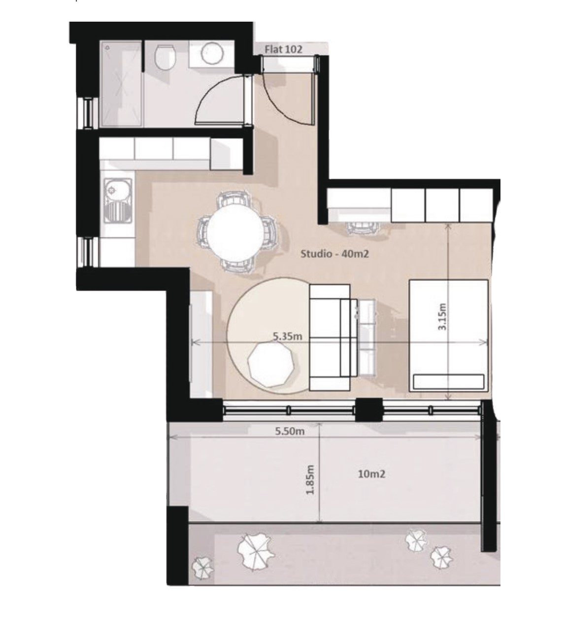 Studio in Egkomi, Nicosia photo 5
