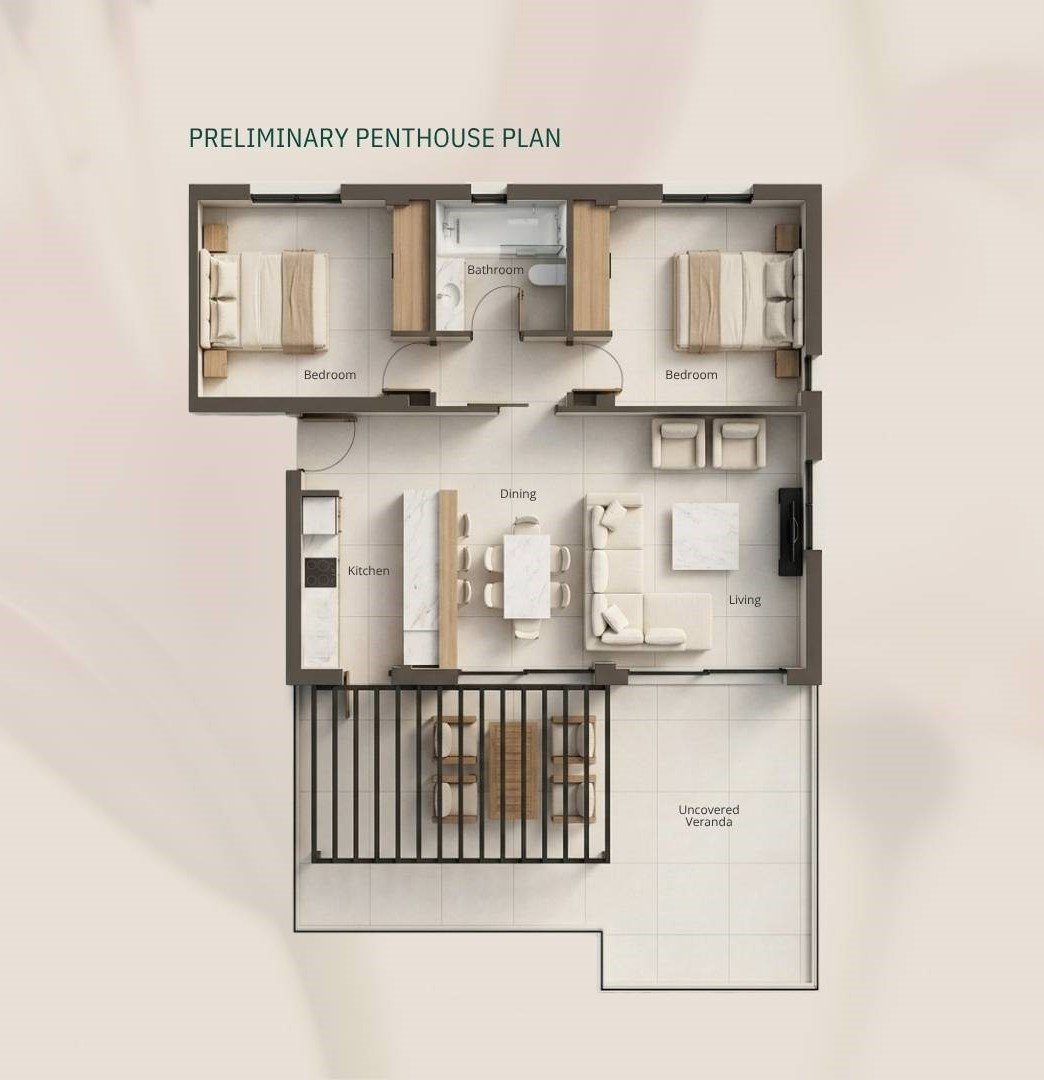 2 BR Penthouse in Geroskipou, Paphos photo 11