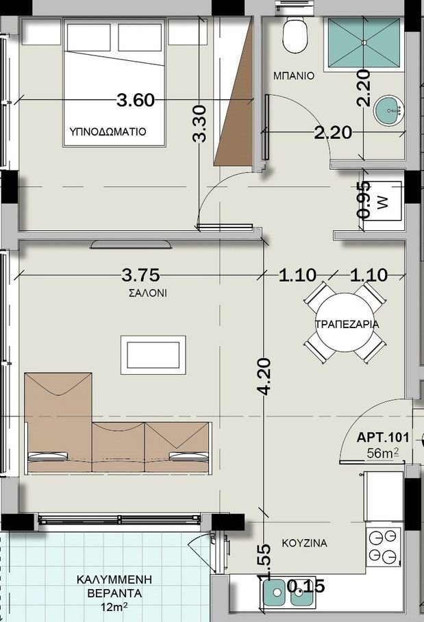 1 BR Apartment in Neapolis, Limassol photo 11
