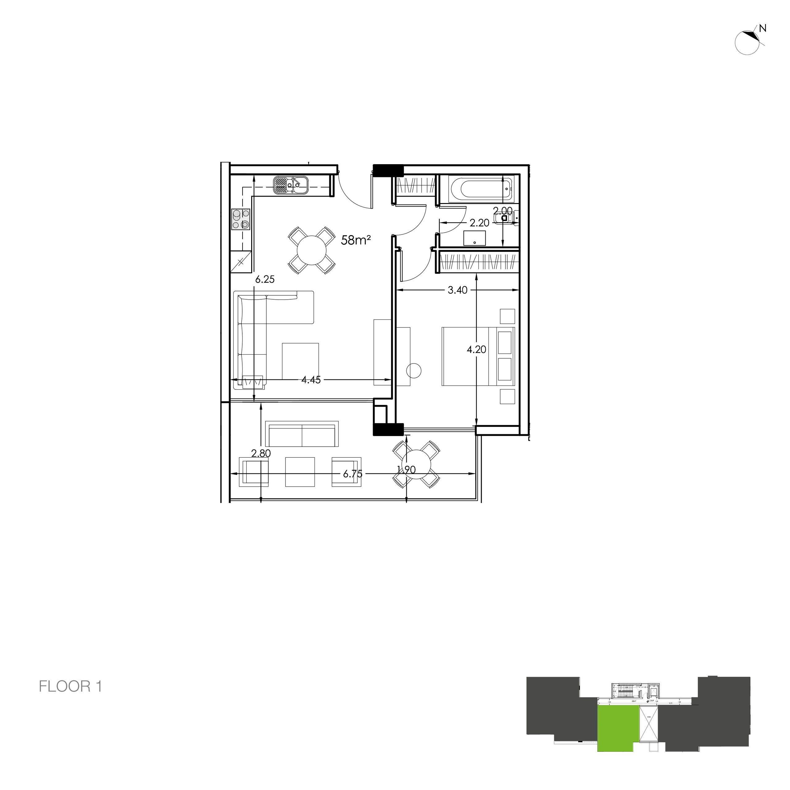 1 BR Apartment in Potamos Germasogeias, Limassol photo 18