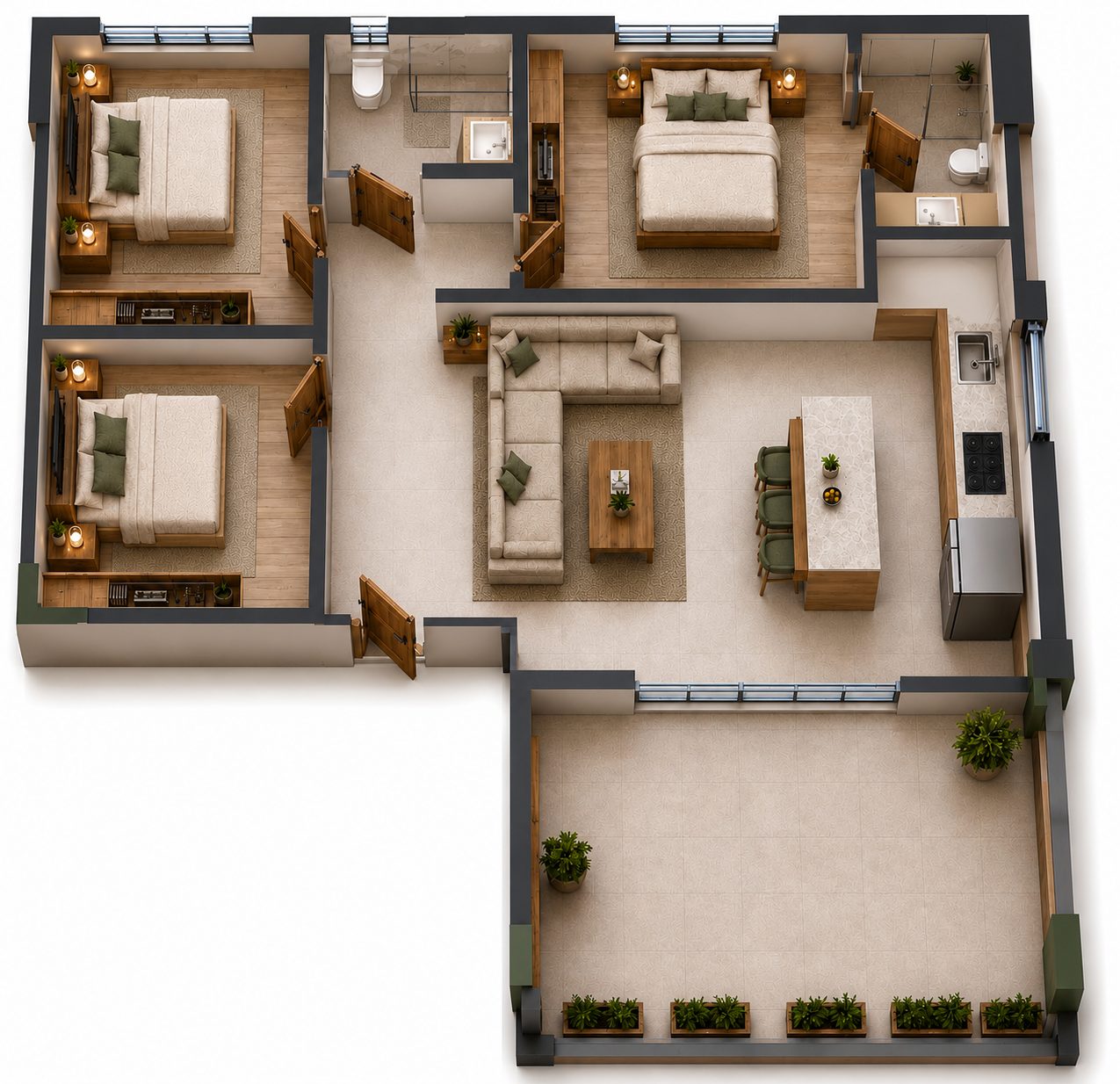 3 BR Penthouse in Katholiki, Limassol photo 11