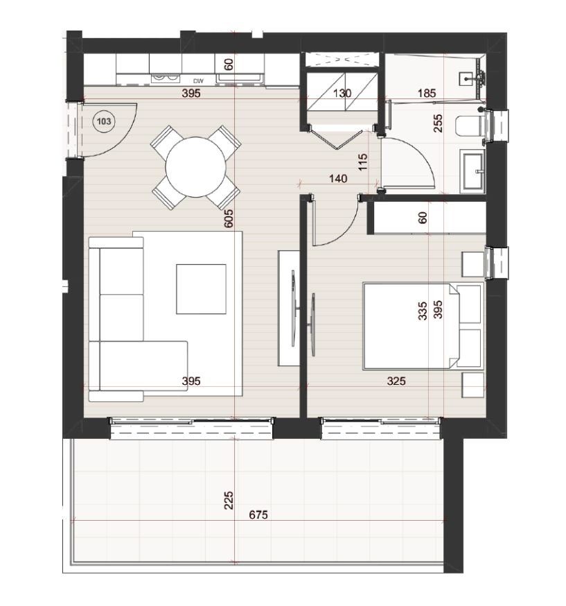1 BR Apartment in Mesa Geitonia photo 12