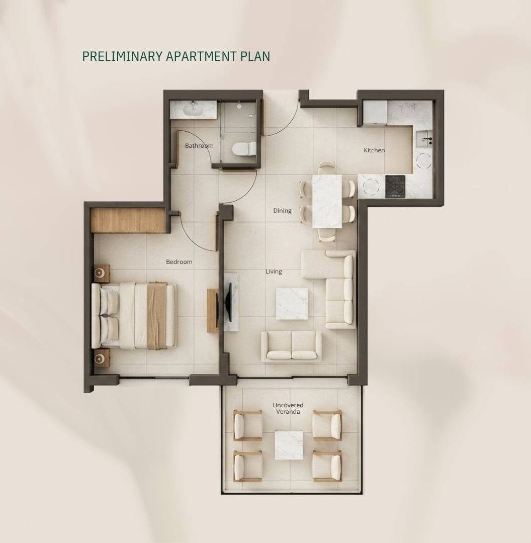1 BR Apartment in Geroskipou, Paphos photo 12