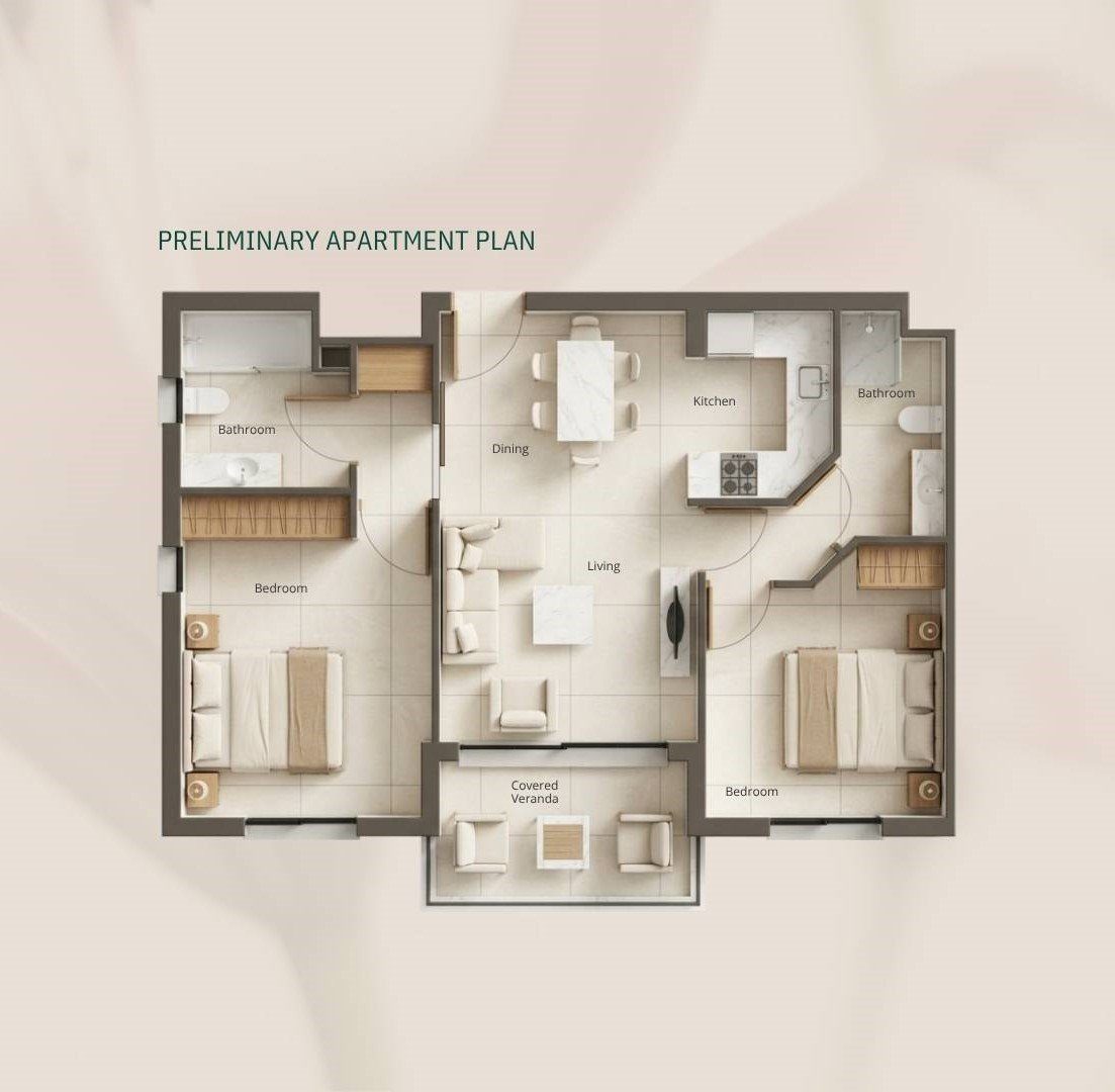 2 BR Apartment in Geroskipou, Paphos photo 12
