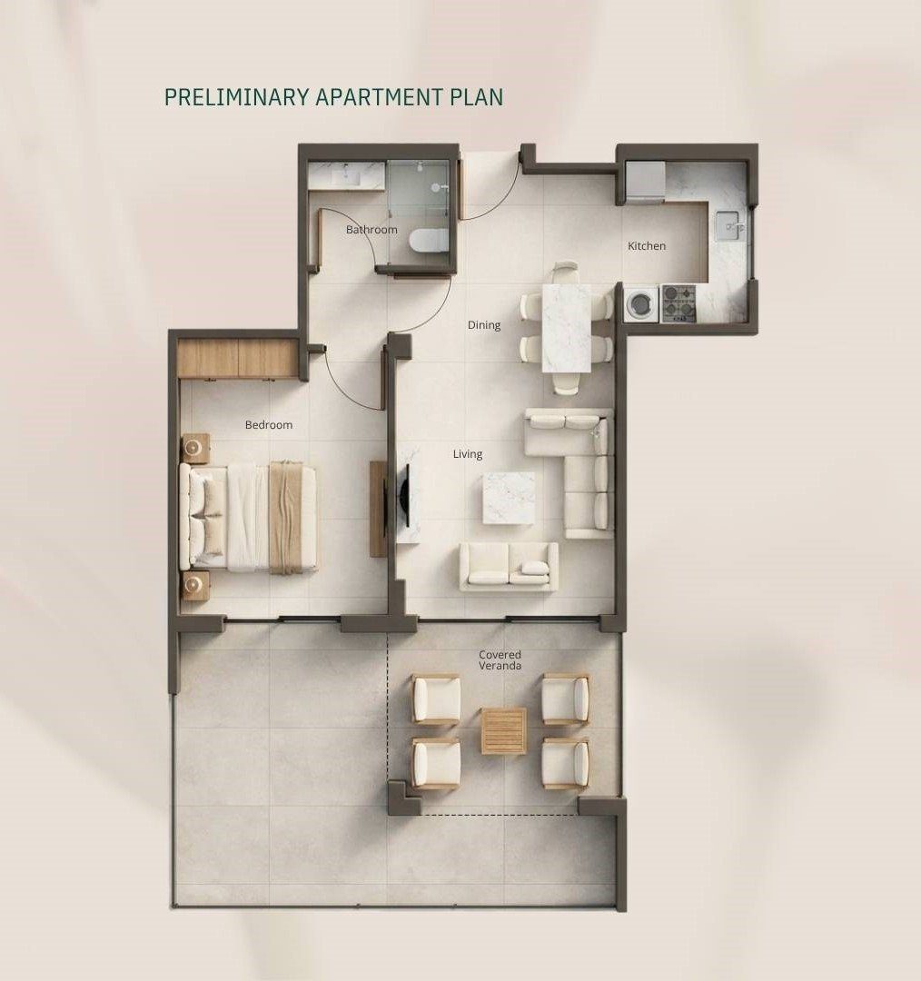 1 BR Apartment in Geroskipou, Paphos photo 12