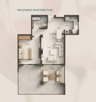 1 BR Apartment in Geroskipou, Paphos thumbnail 12