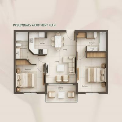 2 BR Apartment in Geroskipou, Paphos thumbnail 11
