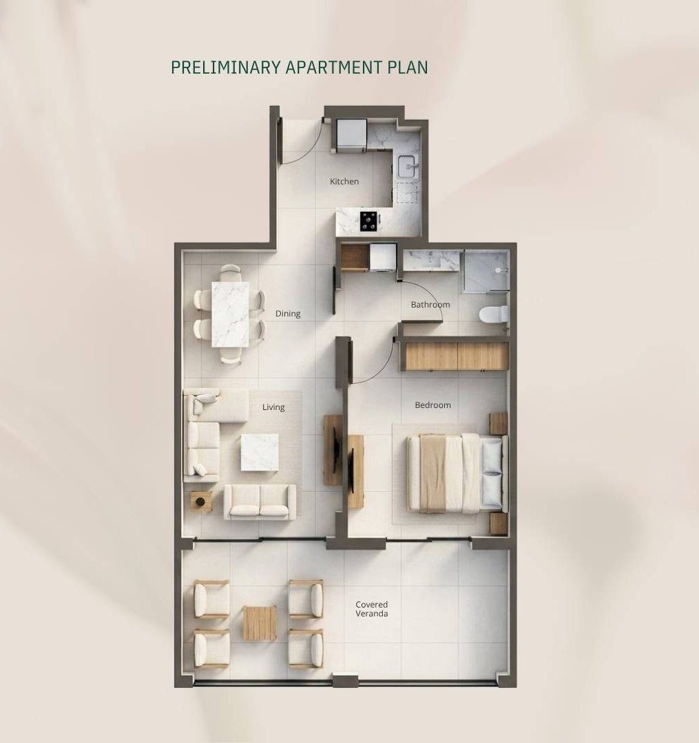 1 BR Apartment in Geroskipou, Paphos photo 12