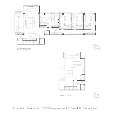 Penthouse z 4 syp. w Potamos Germasogeias, Limassol, miniatura 17