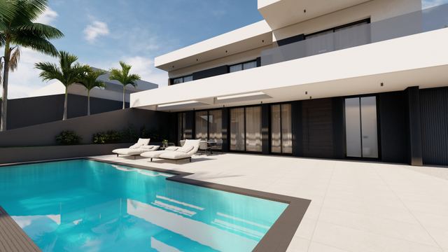 3+1 Bedroom Villa with Sea View in Parekklisia, Limassol