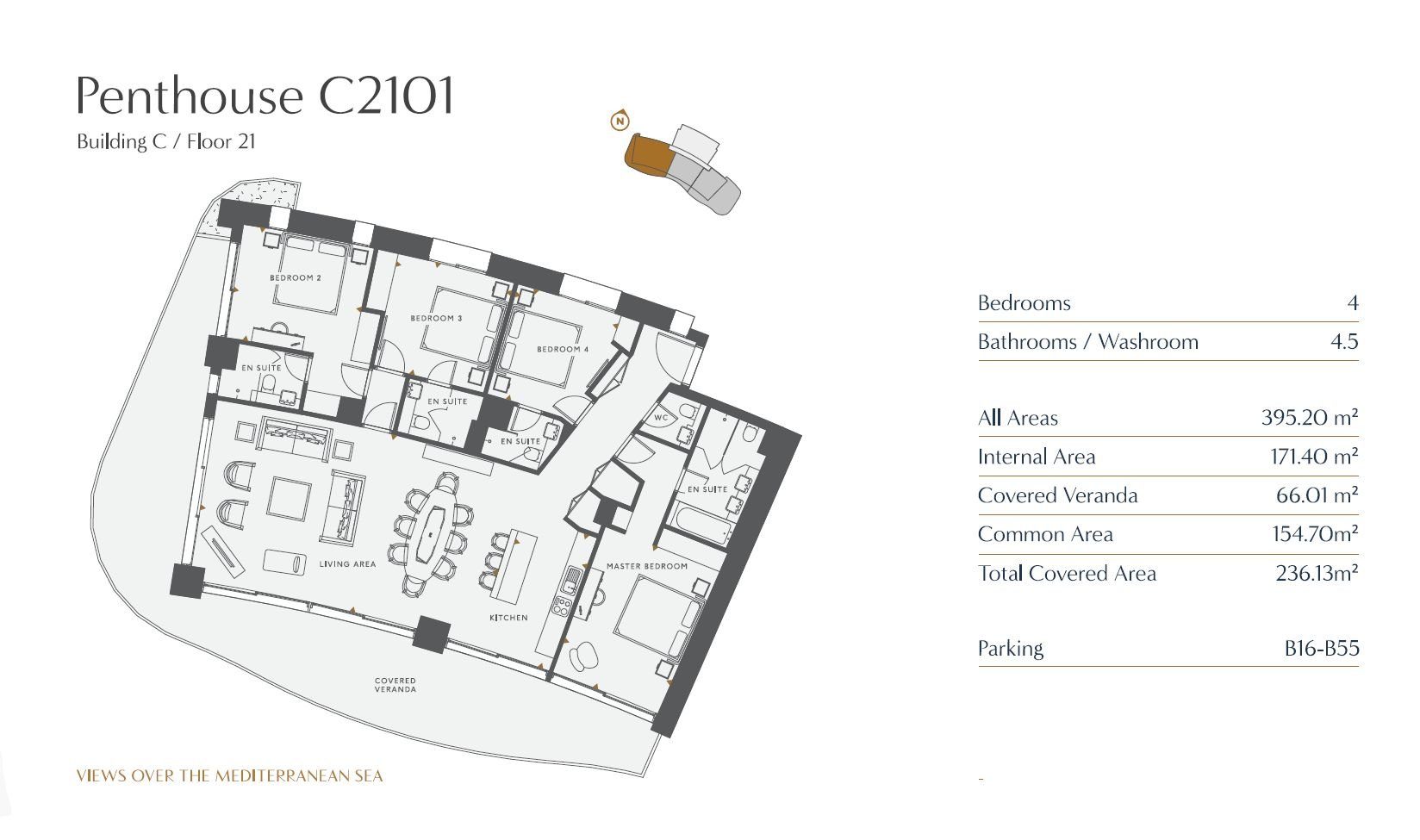 4 BR Penthouse in Germasogeia, Limassol photo 23