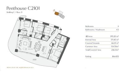 4 BR Penthouse in Germasogeia, Limassol thumbnail 23