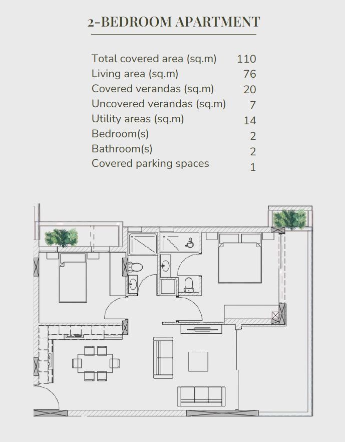 2 BR Apartment in Livadia, Larnaca photo 16