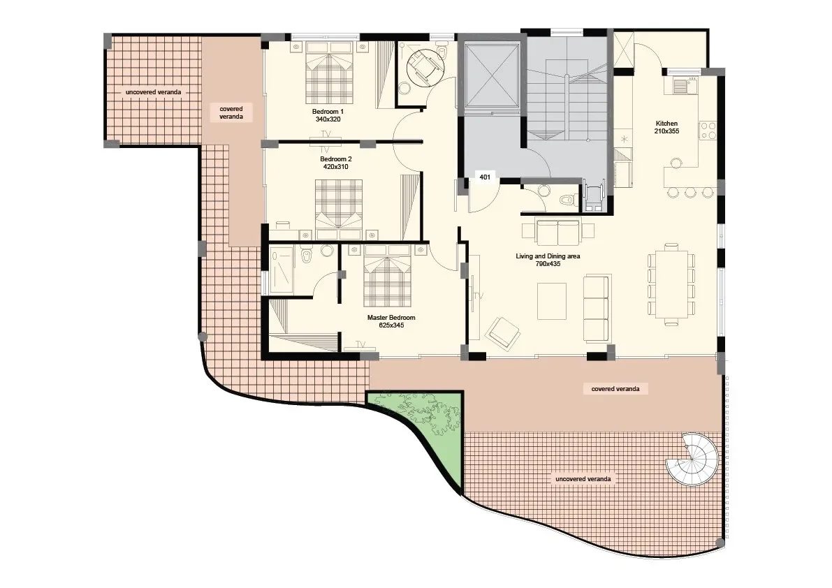 4 BR Penthouse in Germasogeia, Limassol photo 8