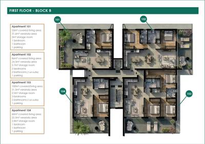 Apartament z 2 syp. w Kiti, Larnaka, miniatura 29