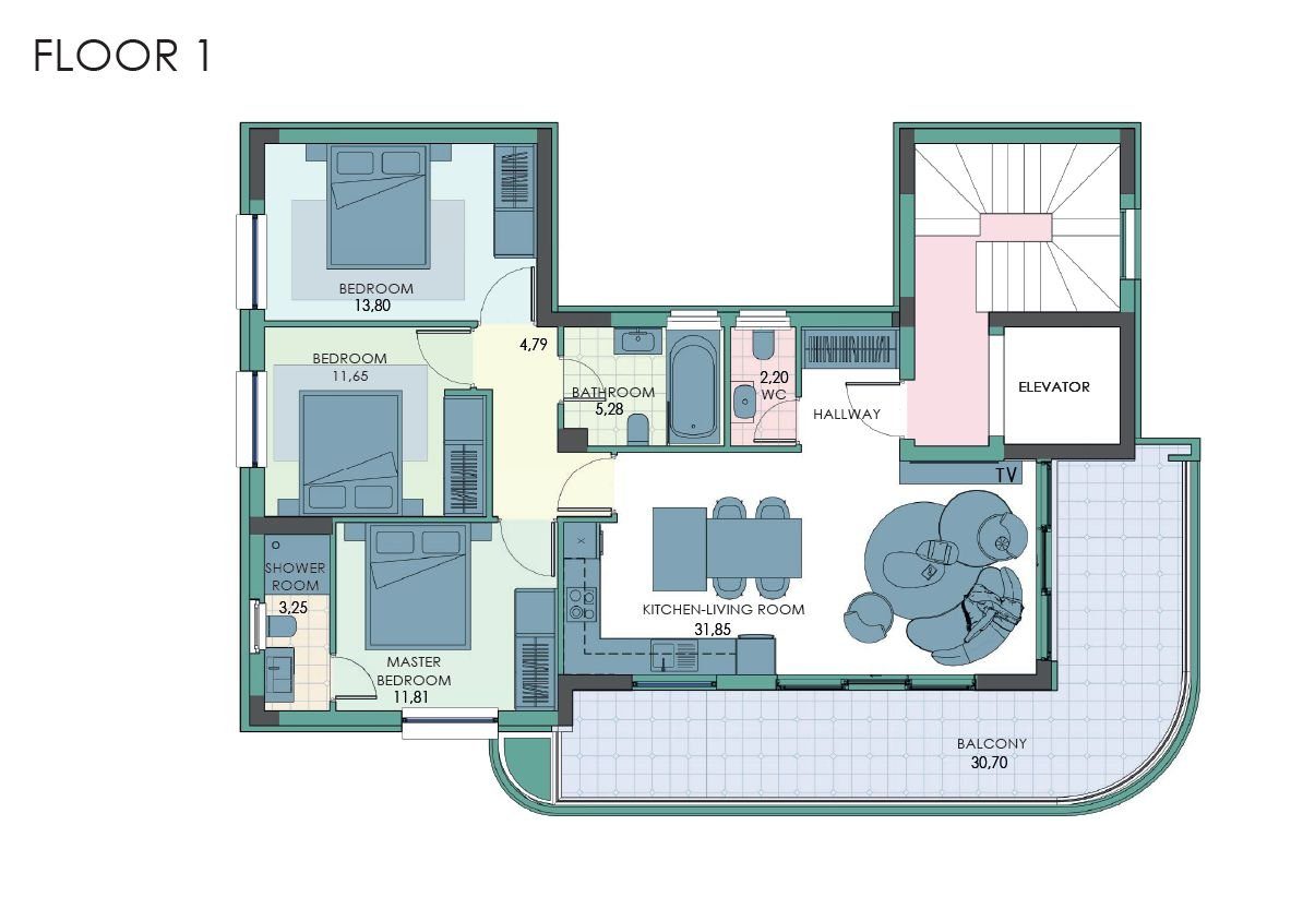 3 BR Apartment in Agios Nektarios, Limassol photo 17