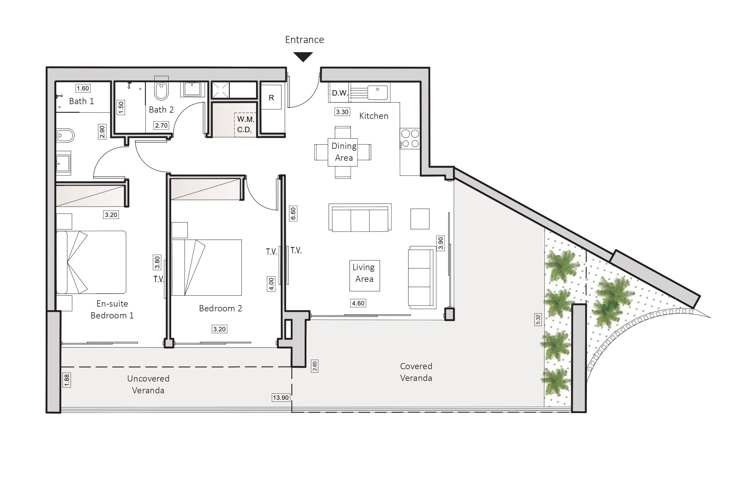 2 BR Apartment in Arch Makarios III, Larnaca photo 13