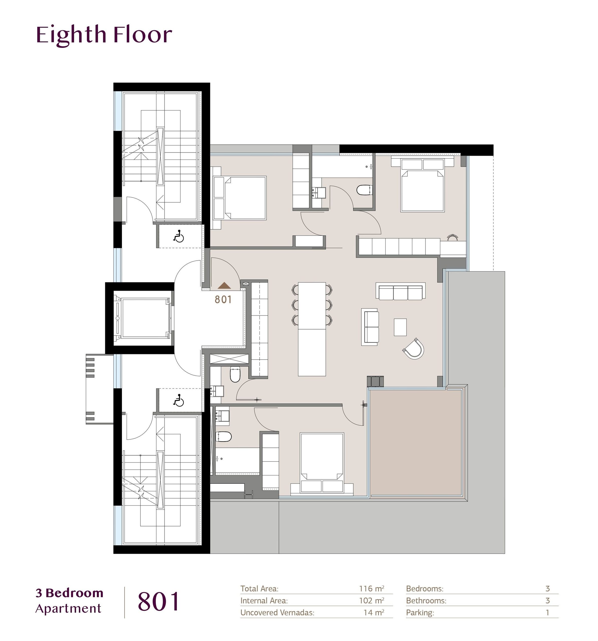 3 BR Apartment in Arch Makarios III, Larnaca photo 10