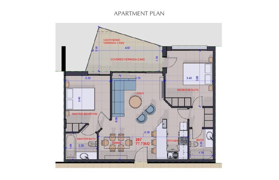 2 BR Apartment in Chlorakas, Paphos photo 5