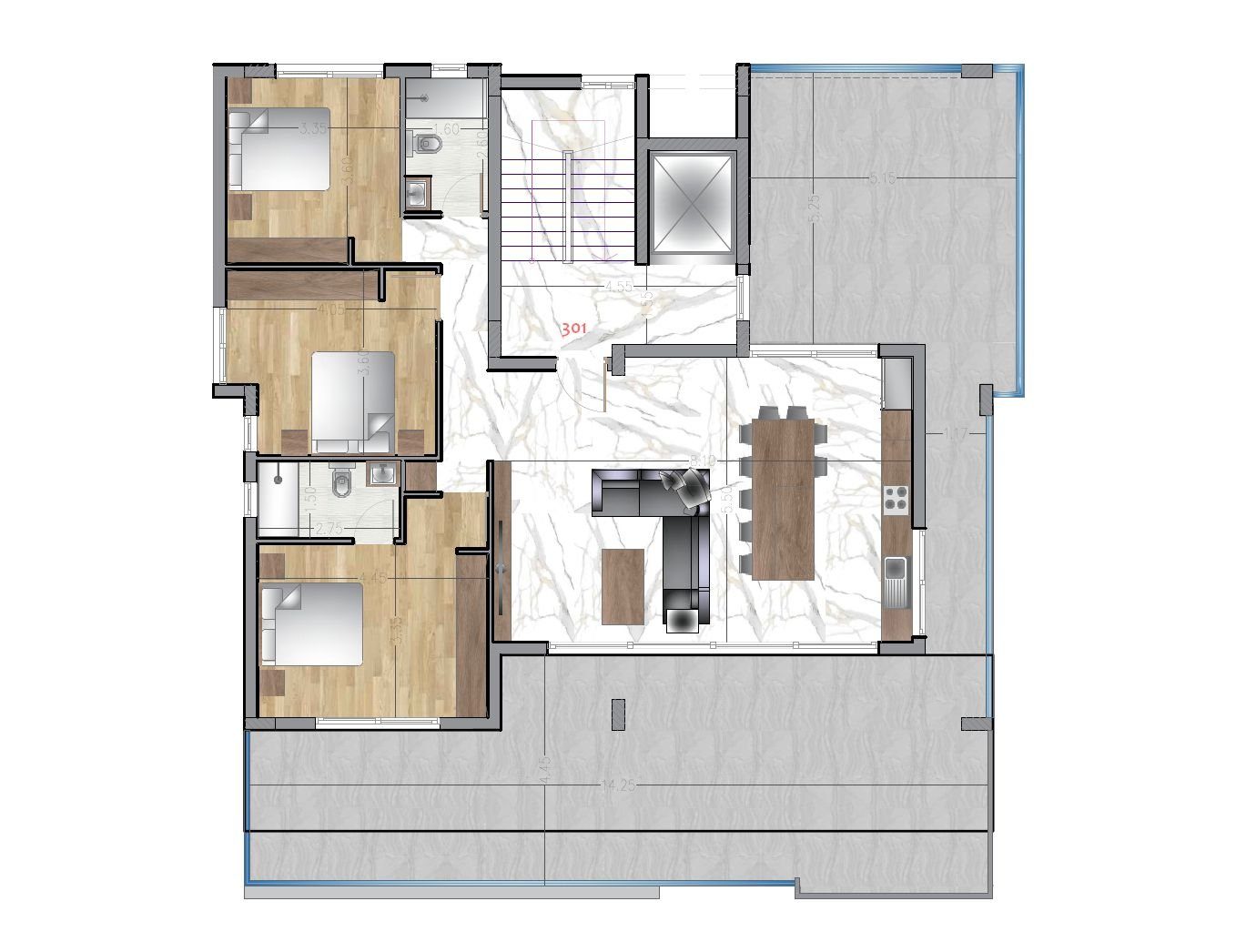 3 BR Apartment in Mesa Geitonia, Limassol photo 9