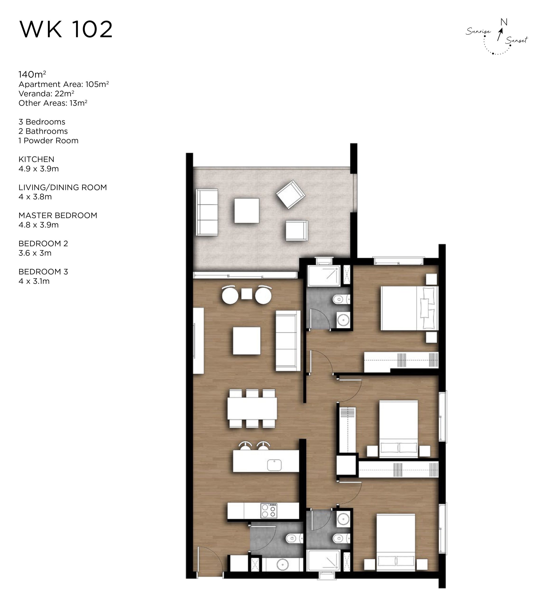 3 BR Apartment in Tserkezoi, Limassol photo 16