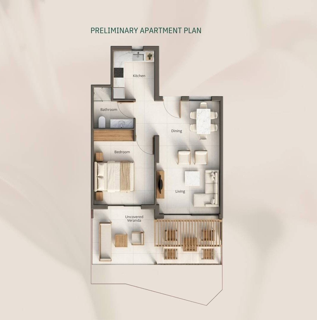 1 BR Apartment in Geroskipou, Paphos photo 12
