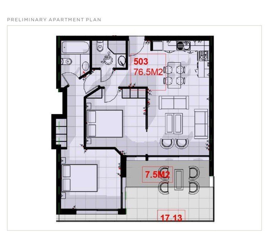 2 BR Apartment in Chlorakas, Paphos photo 5