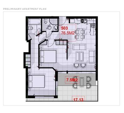 2 BR Apartment in Chlorakas, Paphos thumbnail 5