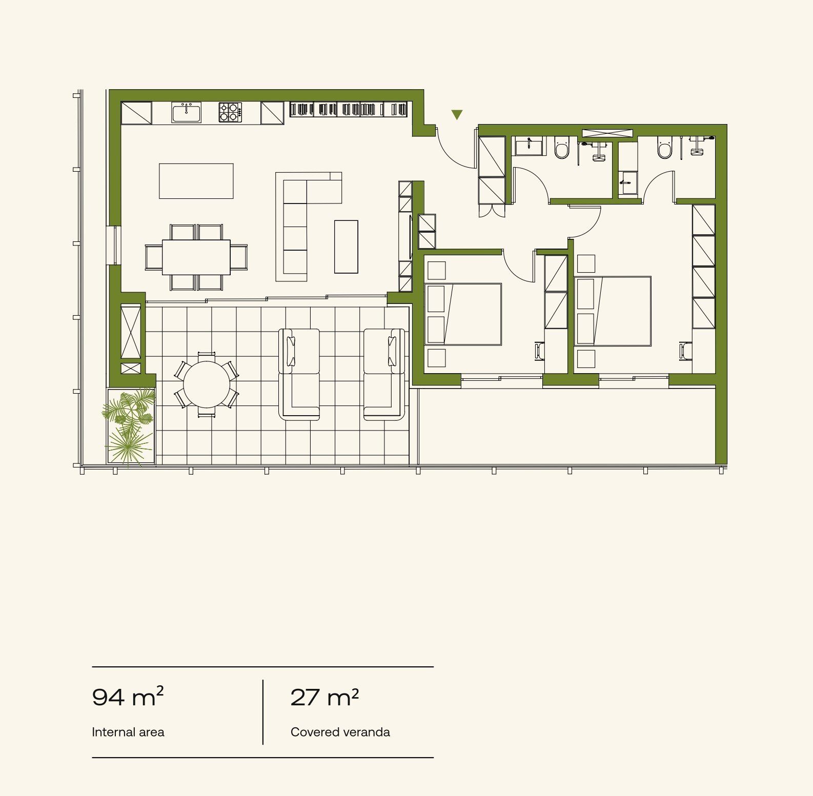 2 BR Apartment in Agios Athanasios, Limassol photo 14