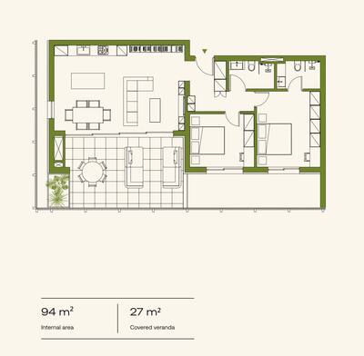 2 BR Apartment in Agios Athanasios, Limassol thumbnail 14